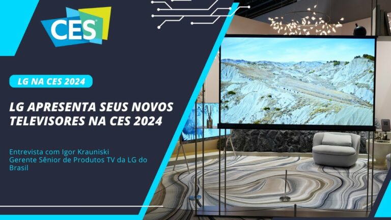 A LG mostrou suas inovações em televisores na CES 2024. Uma das novidades é a primeira TV OLED Transparente Wireless 4K do mundo.