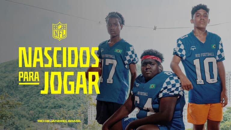 O futebol americano pode ser jogado em qualquer lugar por qualquer pessoa. Essa é a mensagem da nova campanha da NFL.