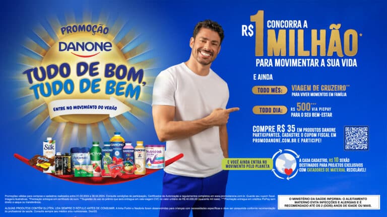 A Danone Brasil lança sua nova campanha masterbrand 2024, que sintetiza o posicionamento da marca mãe: "Tudo de Bom, Tudo de Bem".