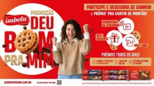 A Isabela, marca da M. Dias Branco, estreia a campanha “Deu Bom Pra Mim”, com opções de prêmios para toda a família.
