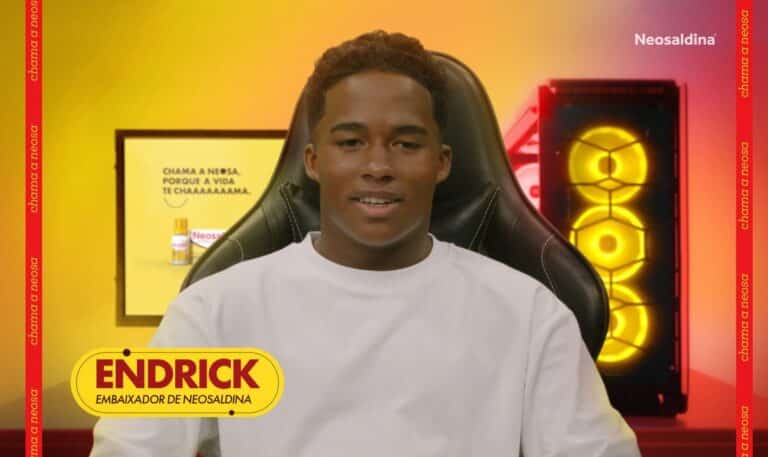 A Neosaldina ativou seu patrocínio ao BBB 24 com três ações de impacto: o primeiro comercial de TV estrelado por Endrick.