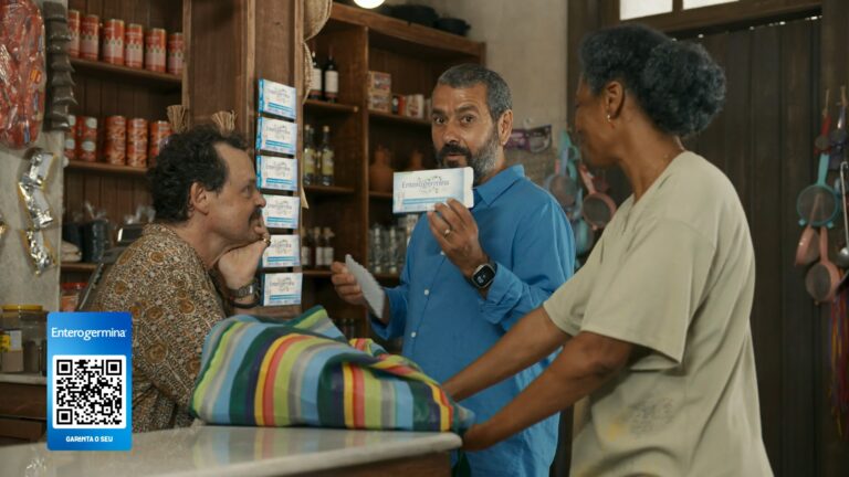 A Enterogermina terá aparição na Globo pela segunda vez, agora na trama de "Renascer", do autor Bruno Luperi.