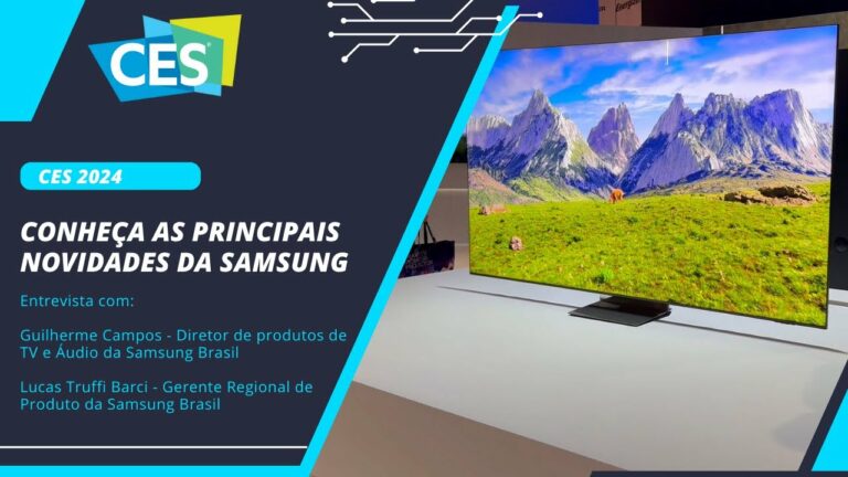 A Samsung marcou presença na CES 2024 e apresentou muitas novidades em diversas categorias de produtos, além de sua visão sustentável.