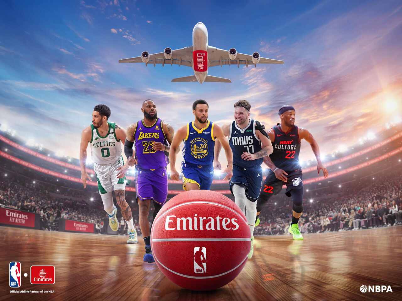 Emirates é Nomeada A Companhia Aérea Global Da NBA