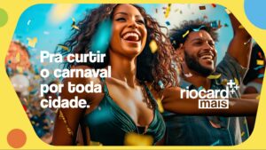 O Pierrô e a Colombina vão se encontrar no carnaval graças ao Riocard Mais em campanha criada pela Quintal.