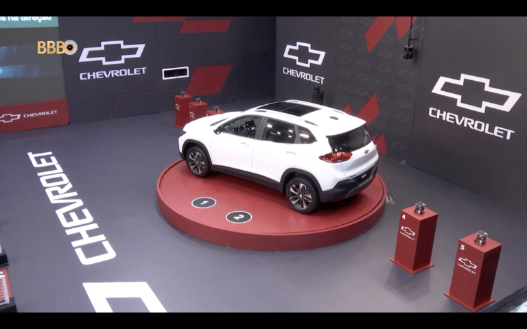 A Chevrolet, patrocinadora oficial do Big Brother Brasil pelo segundo ano consecutivo, liderou a dinâmica da prova do anjo deste sábado (16).