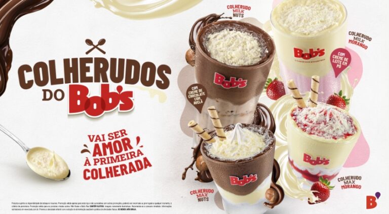 O Bob's acaba de lançar os "Colherudos do Bob's", uma explosão de sabores que chega para incrementar a linha de sobremesas da marca.