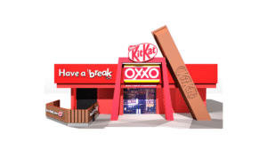 A KITKAT se une ao OXXO em uma ação em que uma loja na rede será totalmente decorada com o "break" da marca.