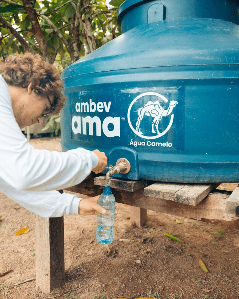A Ambev anuncia mais um importante passo com seu projeto para levar água potável a quem não tem, com sua água AMA.