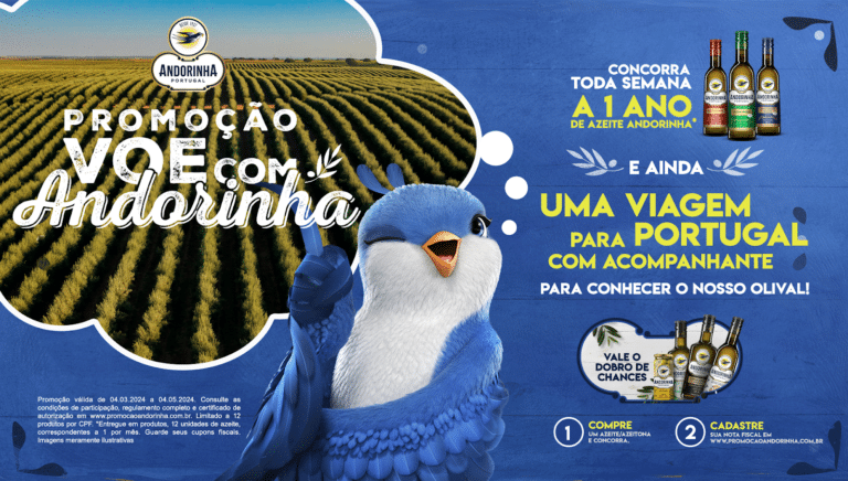 A Andorinha acaba de lançar uma nova promoção para essa Páscoa, que dará uma viagem para Portugal com acompanhante e tudo pago.