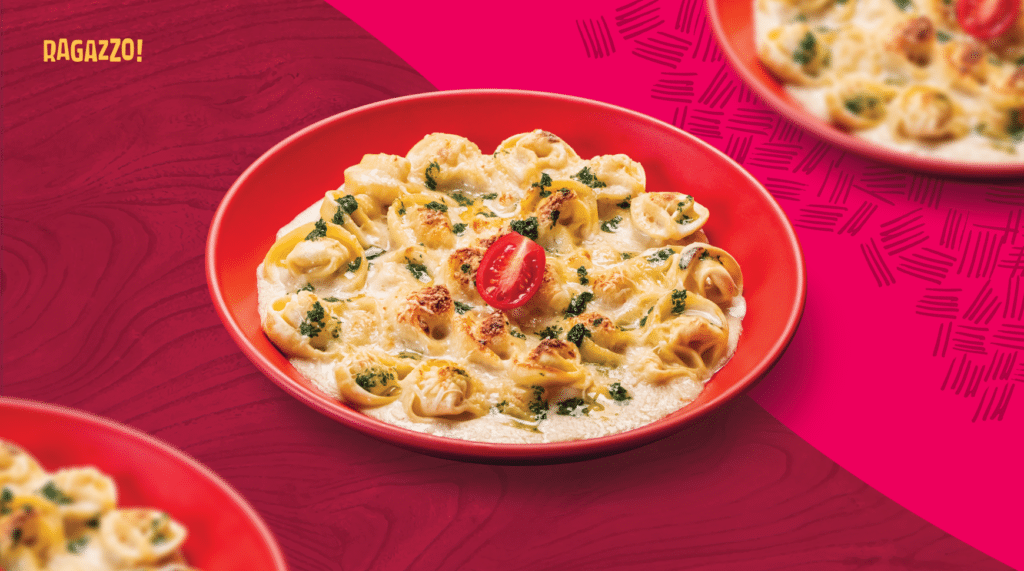 O Ragazzo resolveu usar do bom humor para brincar com a pronúncia de um dos pratos mais tradicionais da Itália: o capeletti.