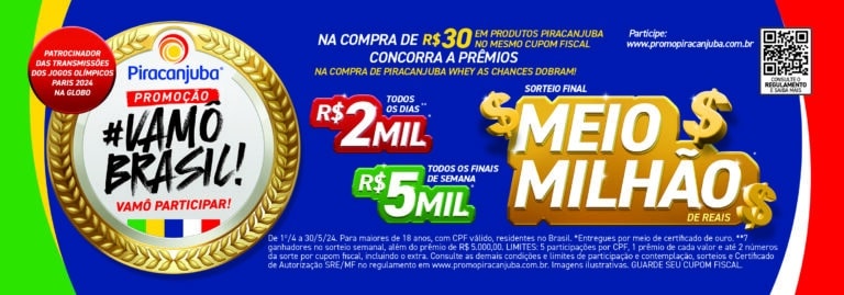 Piracanjuba se alia a um dos maiores eventos esportivos do mundo, se tornando a patrocinadora da transmissão dos jogos olímpicos Paris 2024.