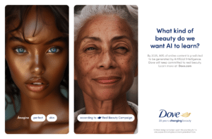 A Dove lançou a campanha global "The Dove Code", que visa transformar as imagens das mulheres geradas por Inteligência Artificial.