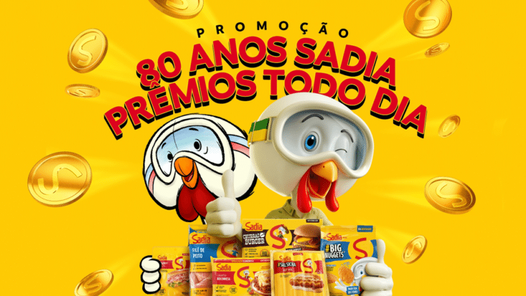 Sadia celebra 80 anos com nova promoção, nomeada "80 Anos Sadia Prêmios Todo Dia", que irá presentear os consumidores com R$ 10,2 milhões.