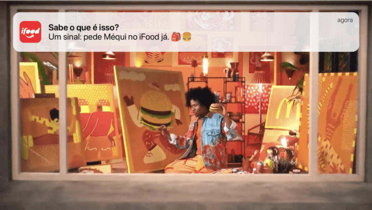 O iFood criou, em ação desenvolvida pela DM9, uma maneira de transpor sua ação do "on" para o "off" para os seus clientes.