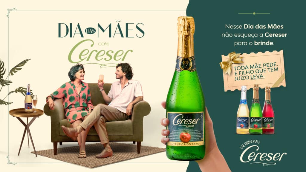 Cereser e CRS Brands lançam campanha para o Dia das Mães com ativações em pontos de venda e nas redes sociais.