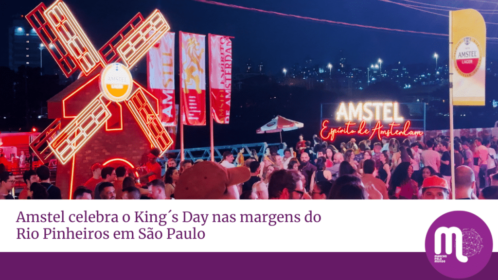 Amstel celebra o King´s Day nas margens do Rio Pinheiros em São Paulo
