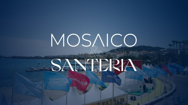 Em parceria inédita, a Santeria se junta ao escritório de representação Mosaico Media, para levar à Cannes uma programação de encontros.