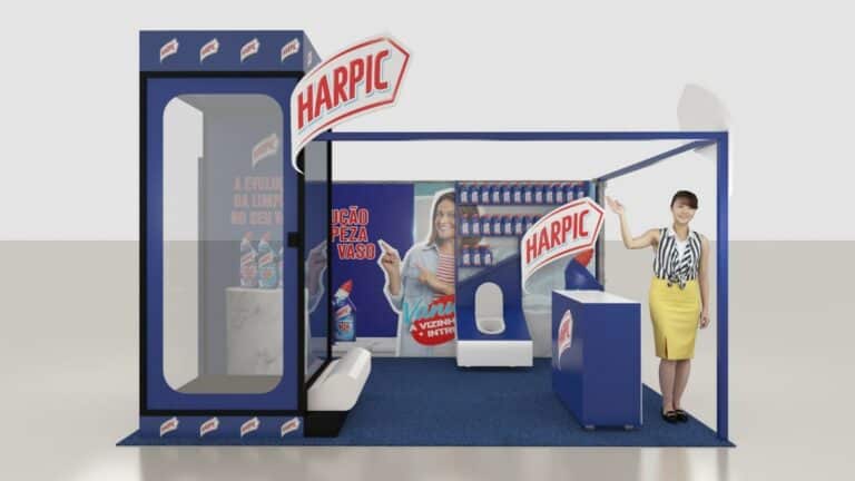 Nos dias 25 e 26 de junho, quem visitar o Shopping Eldorado terá a chance de participar de uma experiência imersiva com a Harpic.