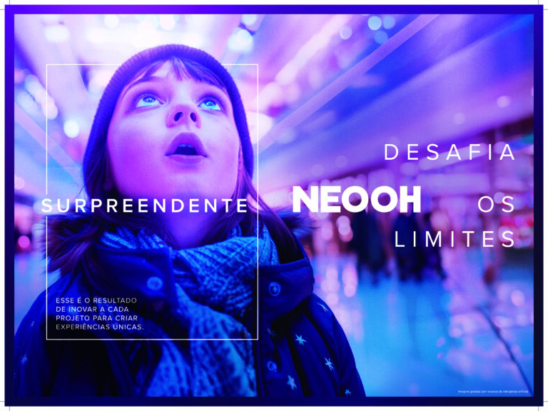 Para reforçar o posicionamento da NEOOH, a agência REF+ criou a campanha endossada pela assinatura “NEOOH desafia os limites”.