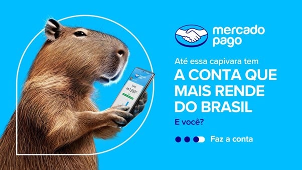 Mercado Pago estreia campanha "Qualquer um pode ganhar mais", que destaca o potencial da conta que rende 105% do CDI desde o primeiro dia.