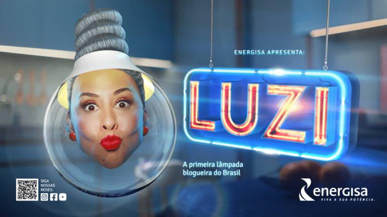Grupo Energisa estreia nova campanha, que conta com a apresentação da primeira lâmpada blogueira e influenciadora digital do Brasil, a Luzi.