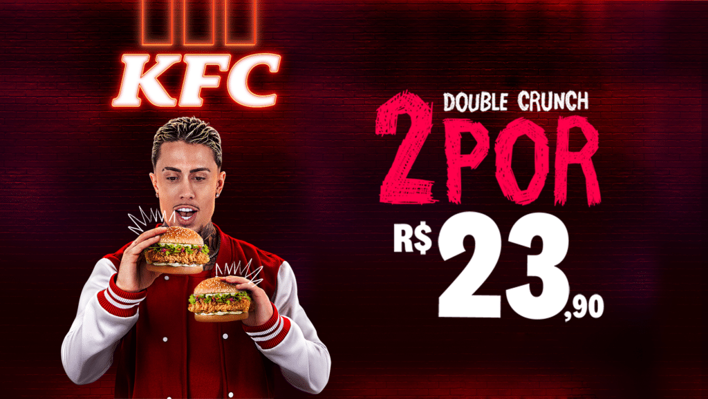 O KFC Brasil lança uma oferta imperdível para os fãs da marca: uma promoção estrelada pelo empresário e cantor MC Daniel.