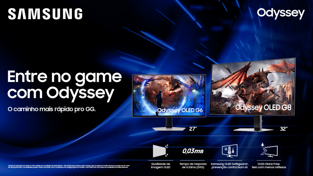 A Samsung Brasil anuncia o lançamento de sua nova campanha de marketing para os monitores focados no público gamer da linha Odyssey.