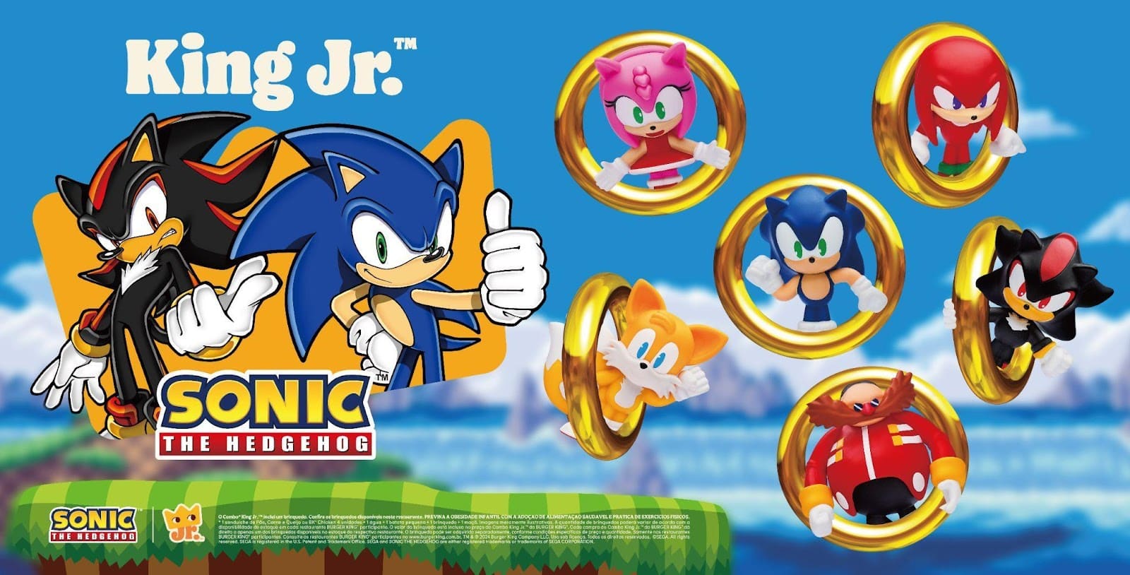 Sonic e Burger King apresentam novidades para toda a família