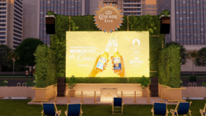 Corona Cero promove espaço exclusivo para transmissão dos Jogos Olímpicos na Faria Lima em SP