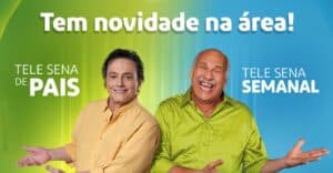 Fábio Jr. e Canuto estrelam a campanha da Tele Sena de Pais.