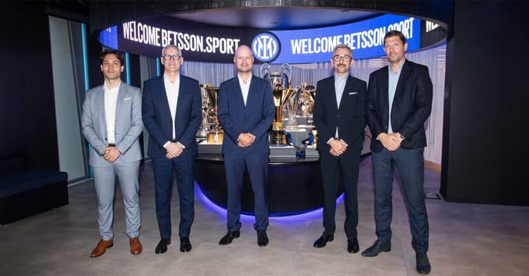 A Betsson, que celebrou seu 60º aniversário no ano passado, terá seu logotipo estampado nos uniformes da Inter de Milão.
