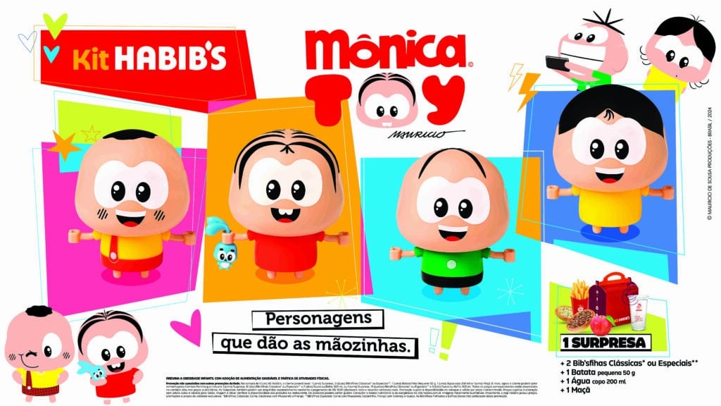 Mônica Toy é a nova surpresa dos kits Habib’s e Ragazzo
