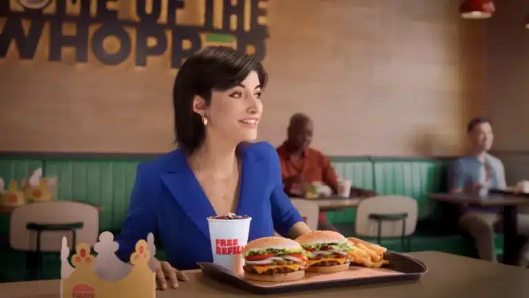 O Burger King reforça seu posicionamento com um crossover entre marcas, junto com a maior influenciadora virtual do mundo: a Lu, do Magalu.