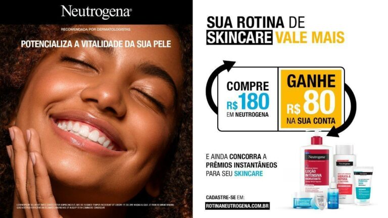 A NEUTROGENA, em busca de somar na conscientização sobre cuidados com a pele, lança a campanha "Sua Rotina De Skincare Vale Mais".