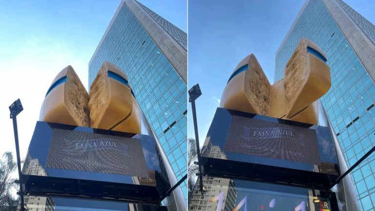 A Faixa Azul surpreendeu os paulistanos com uma ativação de mídia OOH na Avenida Paulista, um dos pontos mais movimentados de São Paulo.