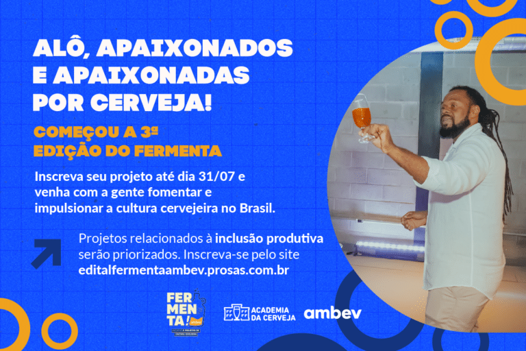 Ambev reabre o projeto Fermenta, que promove ações voltadas ao crescimento compartilhado e a disseminação da cultura cervejeira no Brasil.