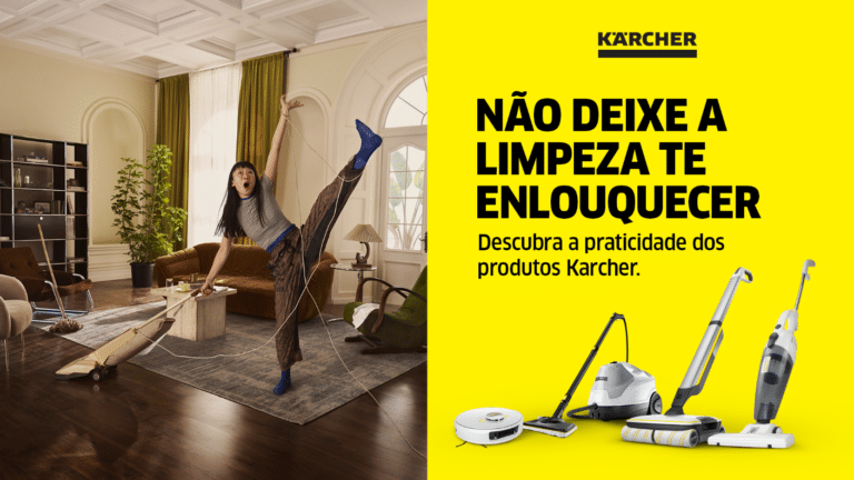 A Kärcher lança campanha que destaca que as tarefas domésticas podem ser mais leves e divertidas com o uso de produtos inovadores.