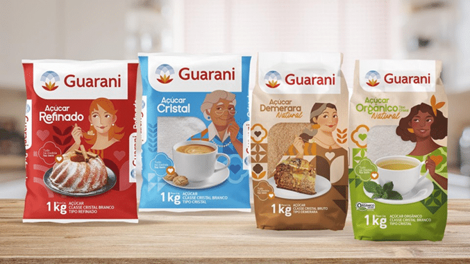 Açúcar Guarani reformula embalagens visando aumentar a representatividade em seus produtos