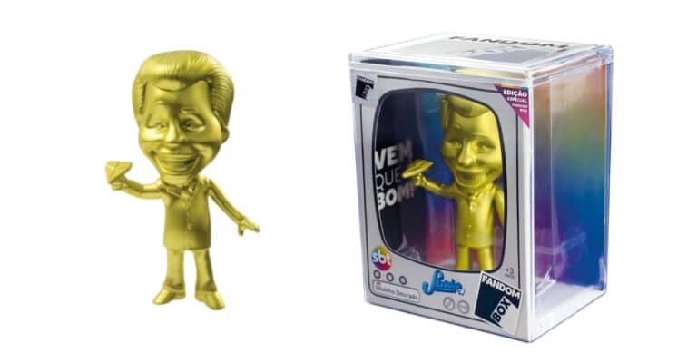 Fandom Box e SBT lançam edição especial do Silvinho Dourado em homenagem a Silvio Santos