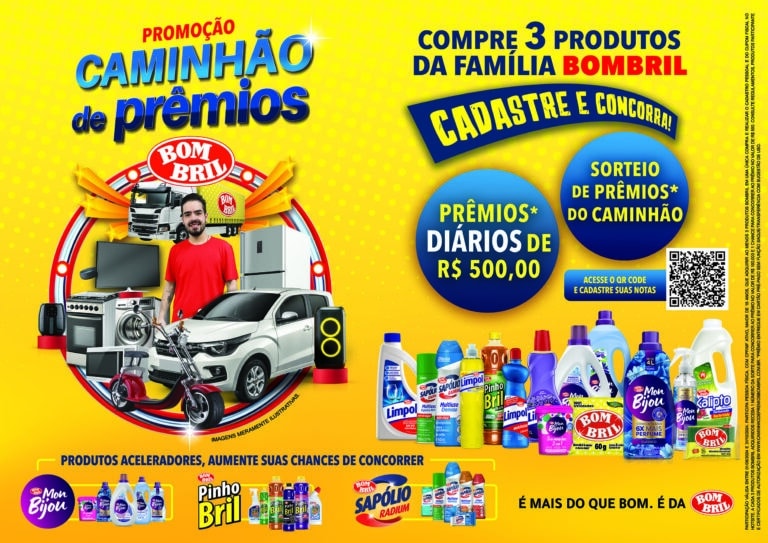 A Bombril apresenta a promoção "Caminhão de Prêmios Bombril", que dará diversos prêmios, que podem rechear um caminhão.