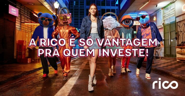 A Rico, plataforma de serviços financeiros da XP Inc., apresenta a nova campanha de marketing, com o mote “só vantagem para quem investe”.