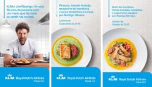A KLM Royal Dutch Airlines está completando 10 anos de parceria com o Chef Rodrigo Oliveira, e para celebrar, lança um menu especial.