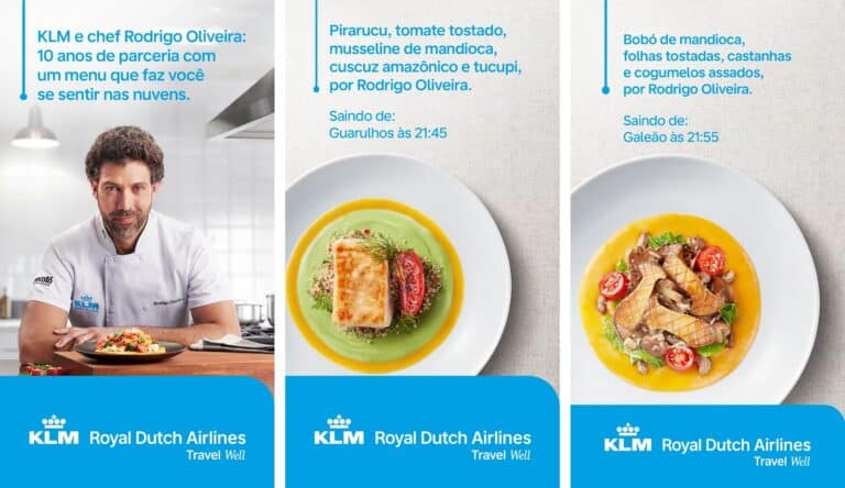 A KLM Royal Dutch Airlines está completando 10 anos de parceria com o Chef Rodrigo Oliveira, e para celebrar, lança um menu especial.