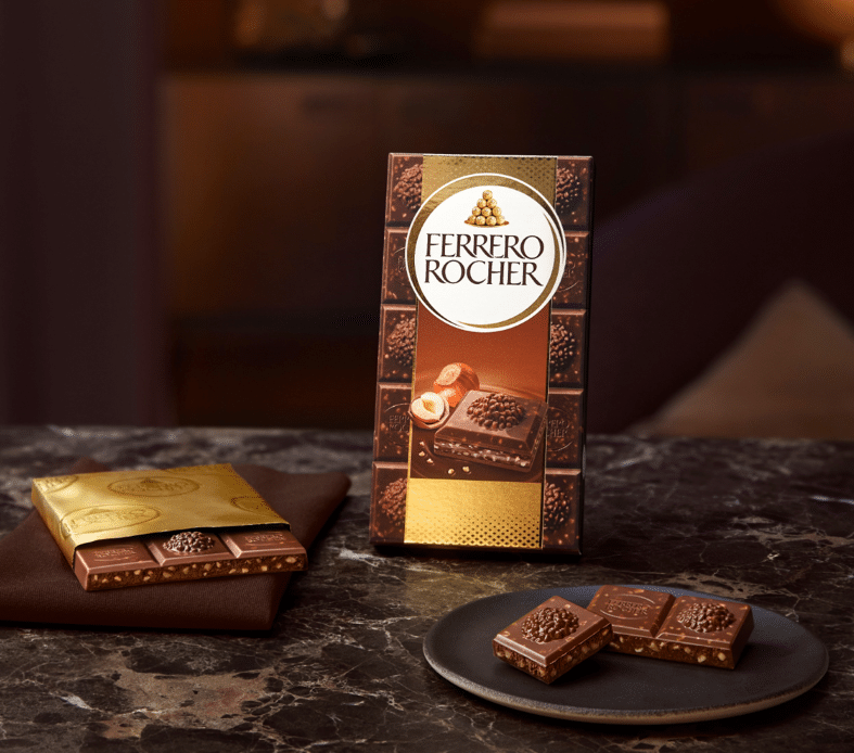 A Ferrero Rocher decide expandir seu portfólio no Brasil com uma novidade para os amantes de chocolate: Ferrero Rocher em tabletes.