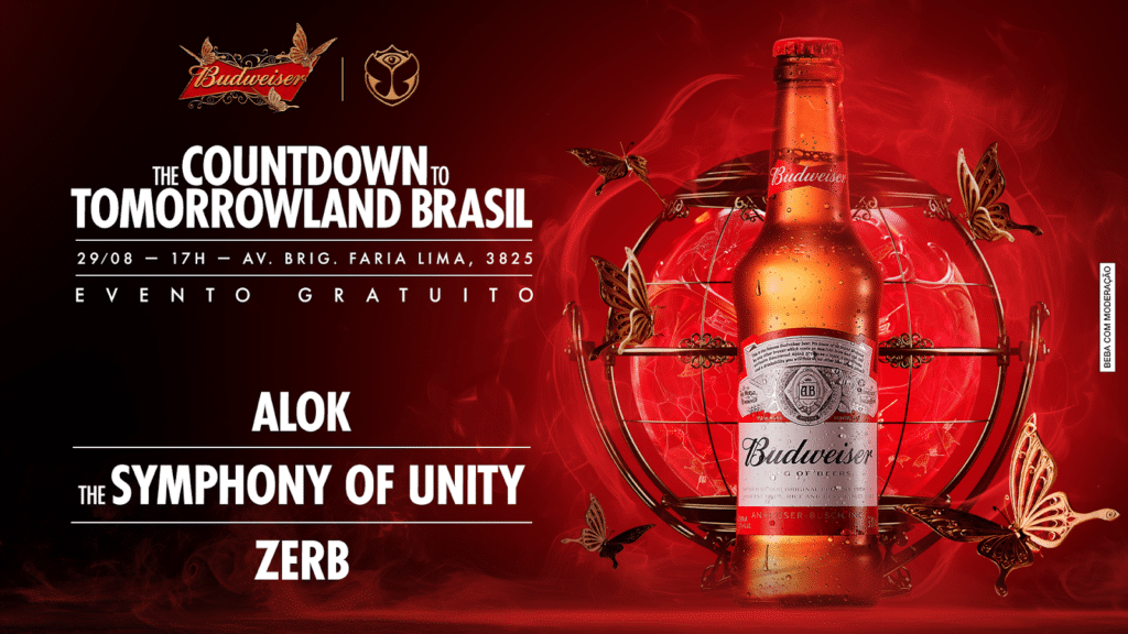 A Budweiser dá início à contagem regressiva para o Tomorrowland Brasil com um grande aquecimento para o evento oficial.