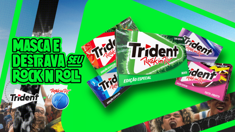 A Trident, apoiadora oficial do Rock in Rio, lança 5 novas embalagens inspiradas em gêneros musicais para aquecer o paladar do público.