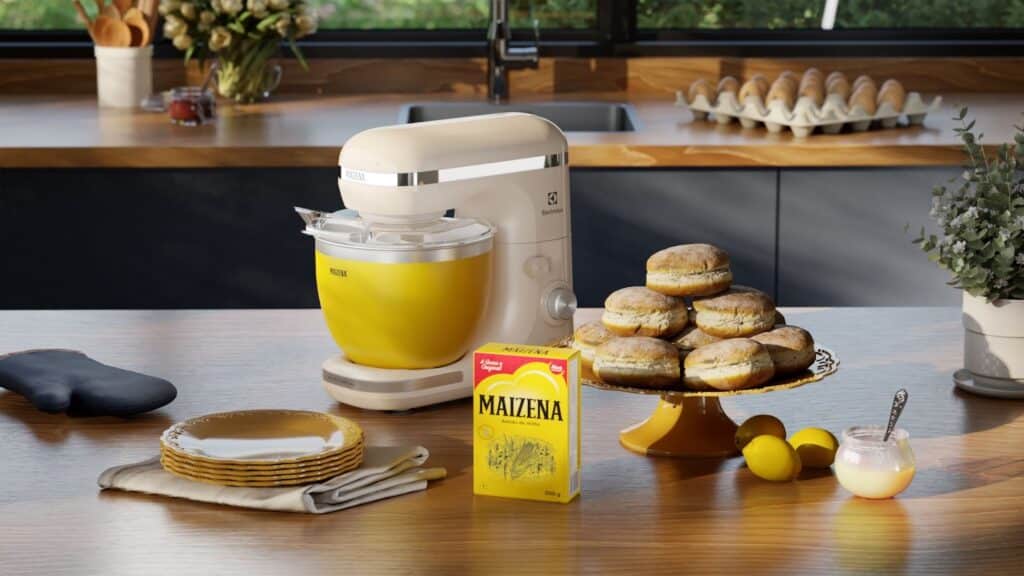 A Electrolux se uniu à Maizena, que comemora 150 anos, para lançar uma edição exclusiva da sua batedeira planetária.