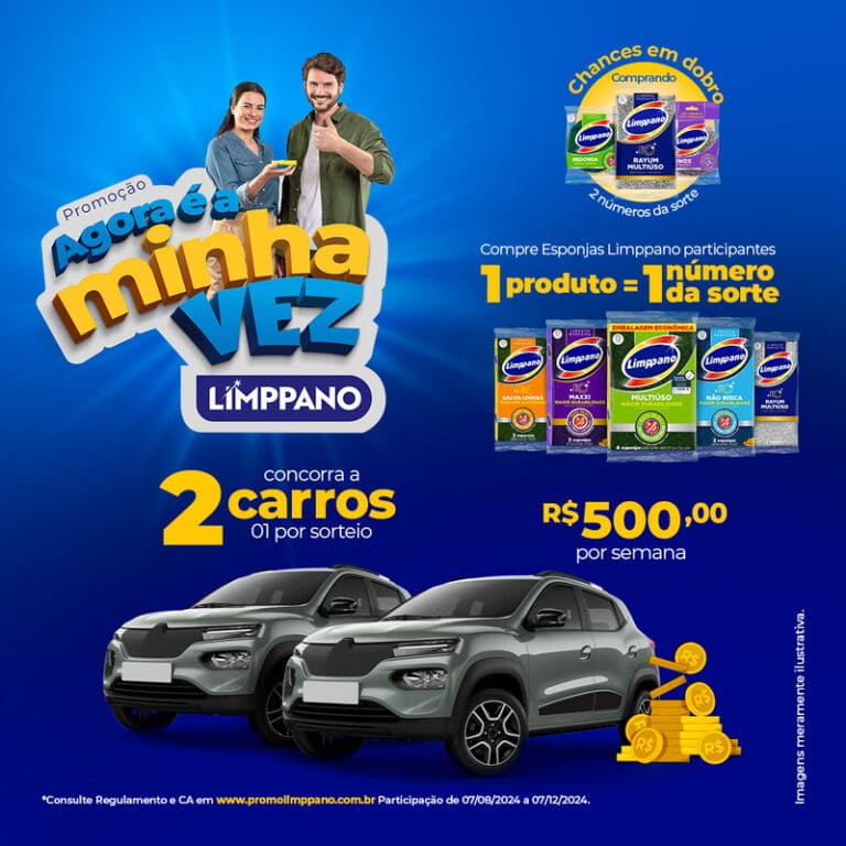 A Limppano estreia a maior promoção da sua história, oferecendo aos clientes a chance de concorrer a prêmios semanais de R$ 500.