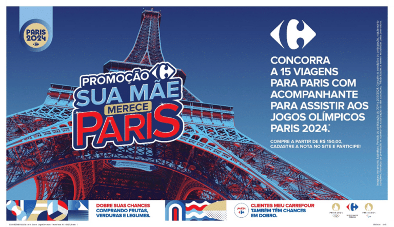 O Carrefour levou 15 clientes, com um acompanhante cada, para viver os Jogos Olímpicos Paris 2024 e assistir ao futebol feminino.